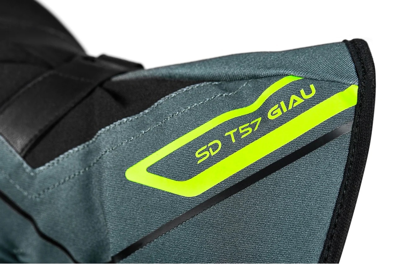 Mănuși moto bărbați Touring/Adventure iarnă Seventy Degrees SD-T57 Giau negru/gri/galben fluor [4]