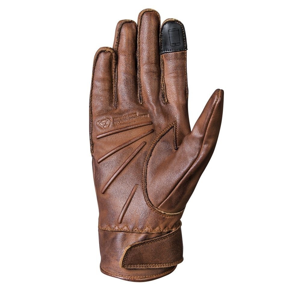 Mănuși moto Ixon RS Nizo MS, bărbați, piele, urban/heritage, vară - camel (maro); degete tactile [2]