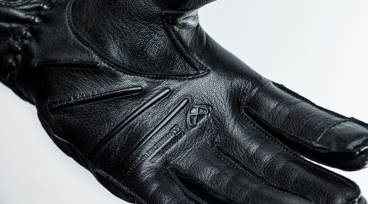Mănuși moto Ixon RS Nizo LS, femei, piele, urban/heritage, vară - negru; degete tactile [4]