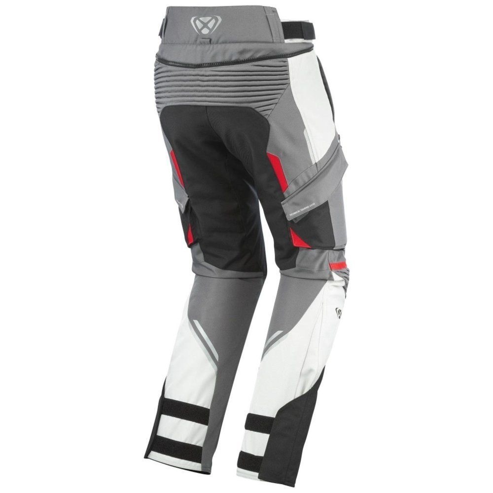 Pantaloni moto Ixon Midgard MS, bărbați, touring/adventure, all-season - gri/negru/roșu [2]