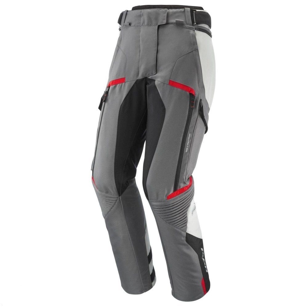 ECHIPAMENTE - Pantaloni moto Ixon Midgard LS, femei, touring/adventure, all-season - gri/negru/roșu