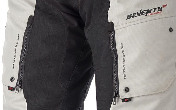 Pantaloni moto Touring unisex Seventy Degrees vară/iarnă SD-PT1S negru/gri [4]