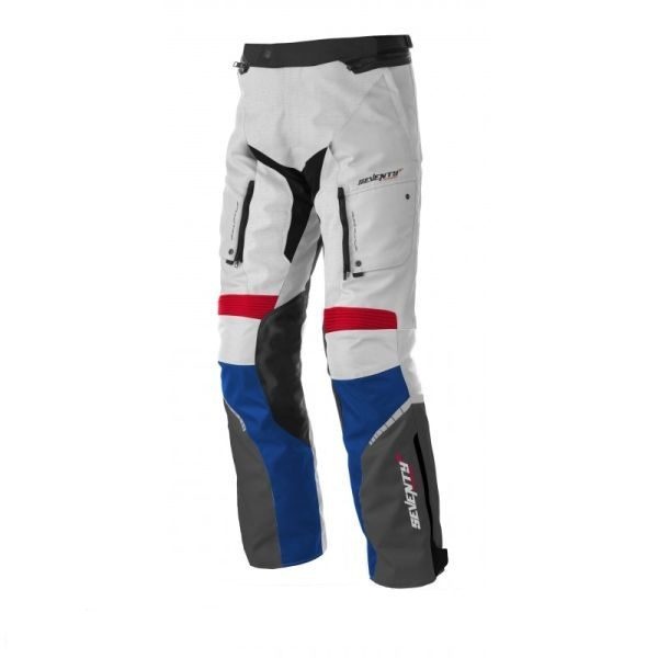 ECHIPAMENTE - Pantaloni moto Touring unisex Seventy Degrees vară/iarnă SD-PT3 alb/roșu/albastru