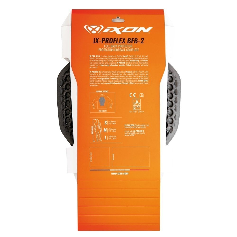 Protecție spate moto Ixon IX-Pro BFB-2 (Level 2), unisex - gri [3]