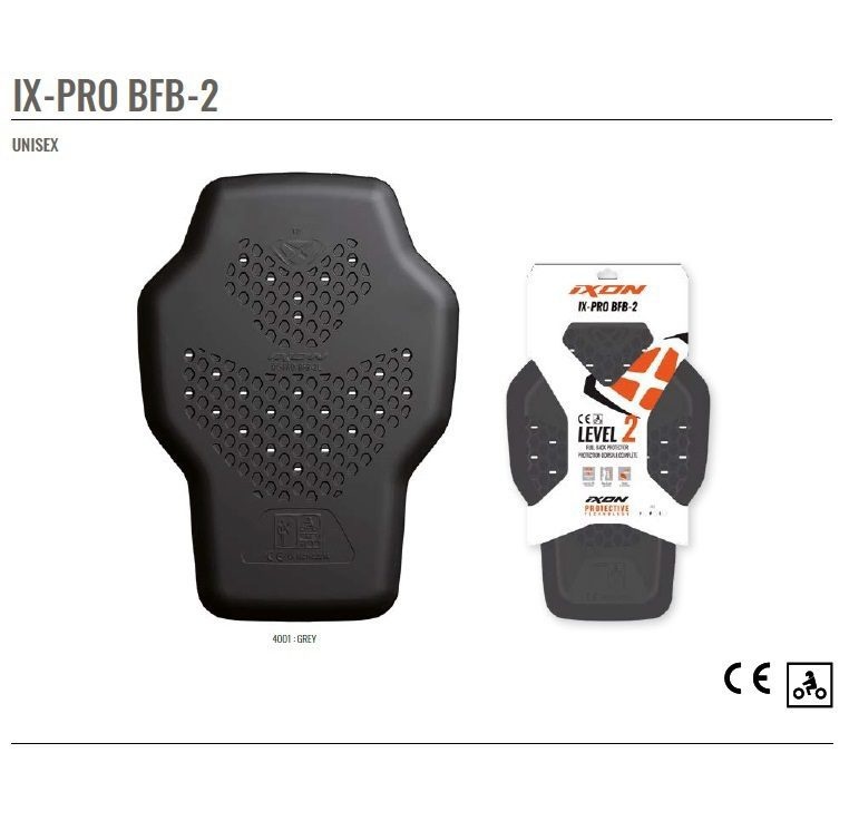 Protecție spate moto Ixon IX-Pro BFB-2 (Level 2), unisex - gri [4]