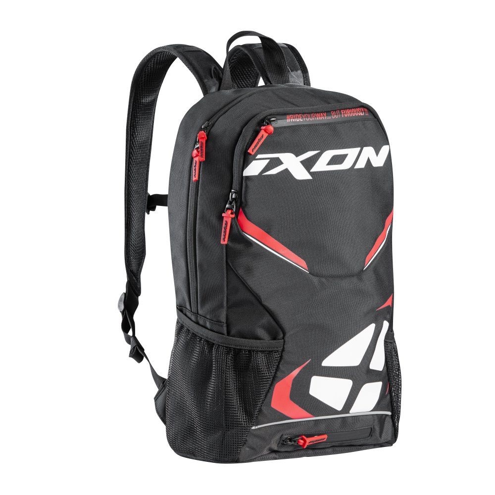 ACCESORII MOTOCICLETA - Rucsac moto Ixon R-Tension 23 - negru/alb/roșu