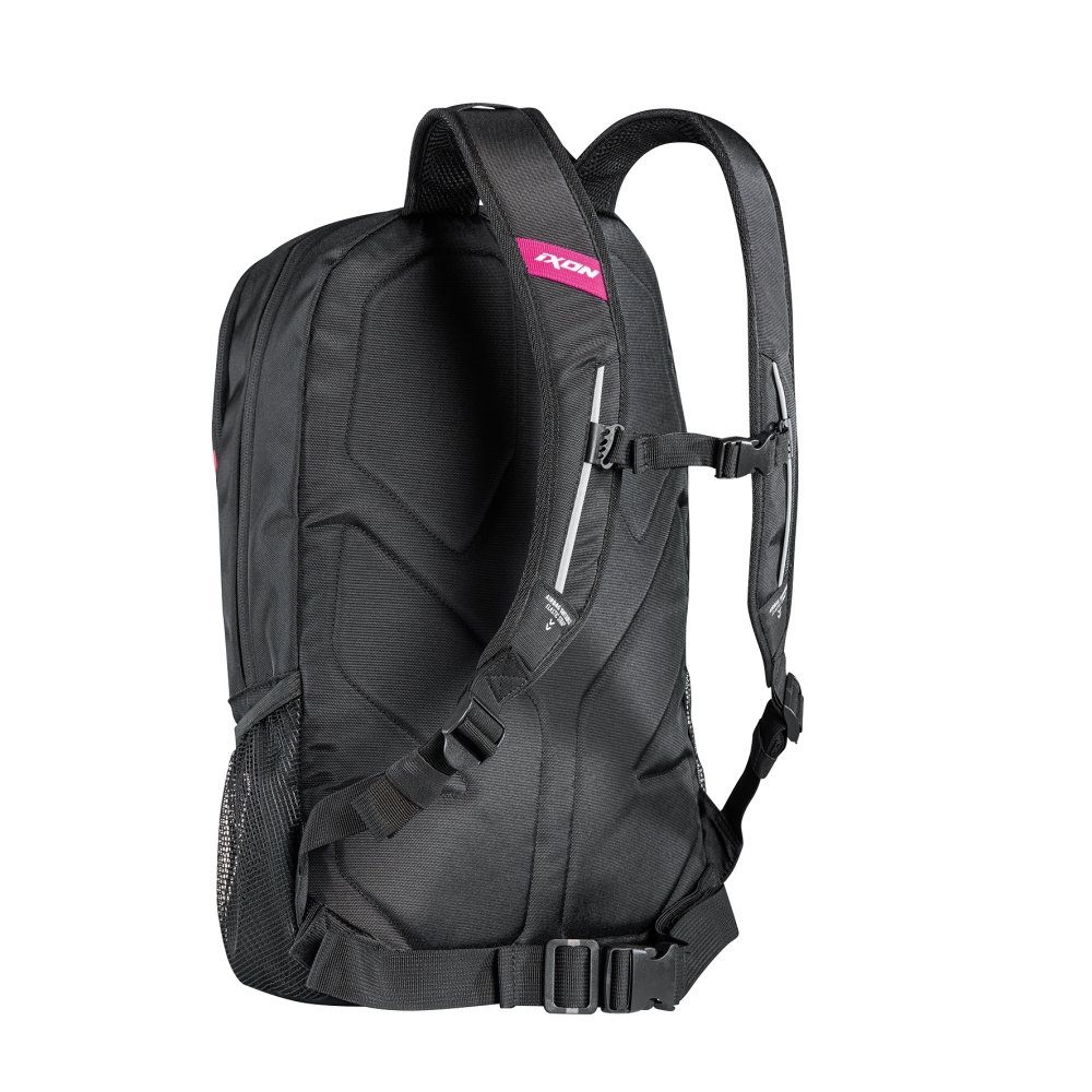 Rucsac moto Ixon R-Tension 23 - negru/alb/fuchsia (roz) [2]