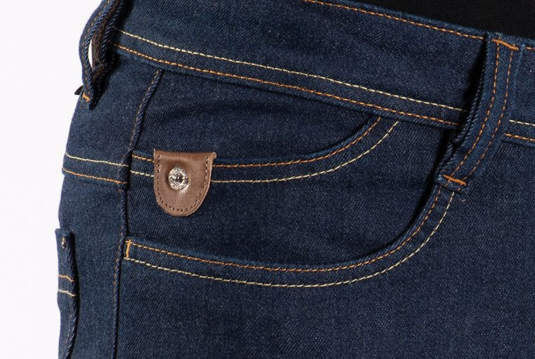 Blugi moto Ixon Kevin, bărbați - albastru inchis Cordura Denim; CE AA [3]