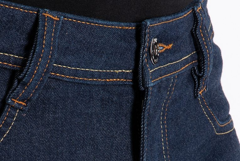 Blugi moto Ixon Kevin, bărbați - albastru inchis Cordura Denim; CE AA [4]