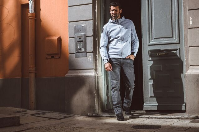 Blugi moto Ixon Tony, bărbați - gri Cordura Denim; CE AA [3]