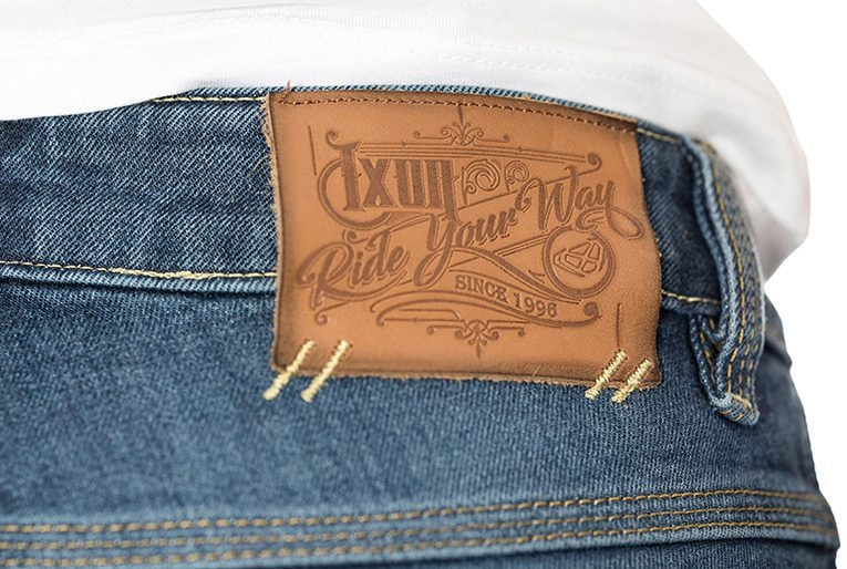Blugi moto Ixon Billie LS, femei - albastru (stonewash) Cordura Denim; Slim Fit; CE AA [3]