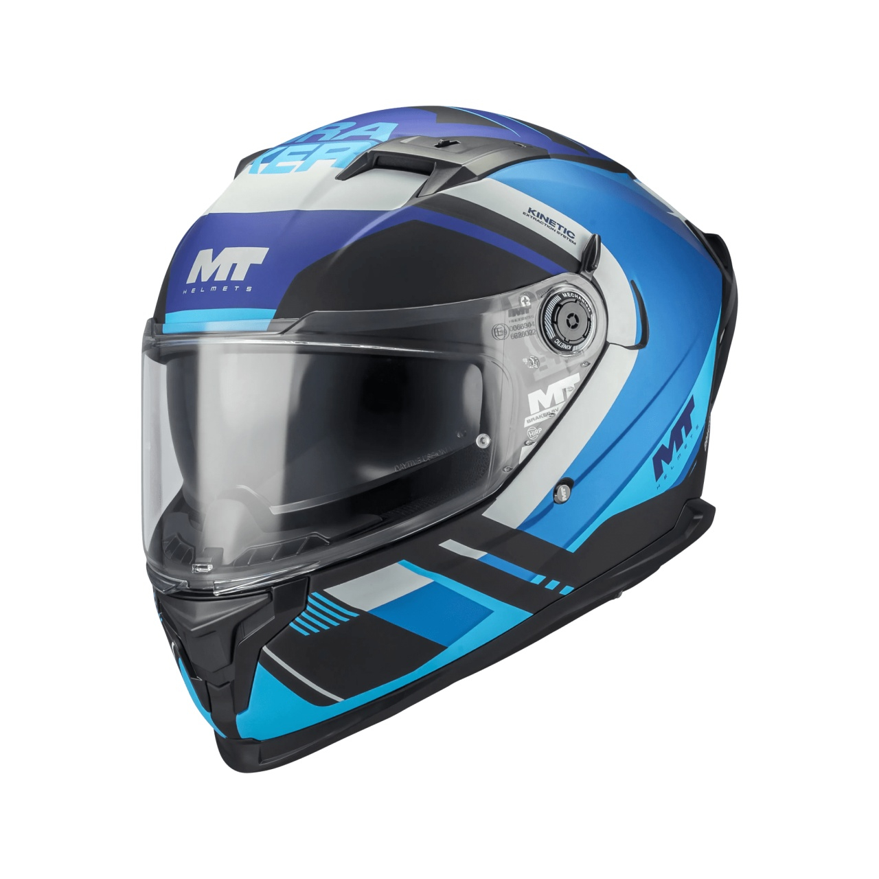 Cască moto integrală MT Braker SV Inception B7 albastru mat cu ochelari de soare integrați - vizieră MT-V-28B - DKS435 - SHARP 5 stele [2]