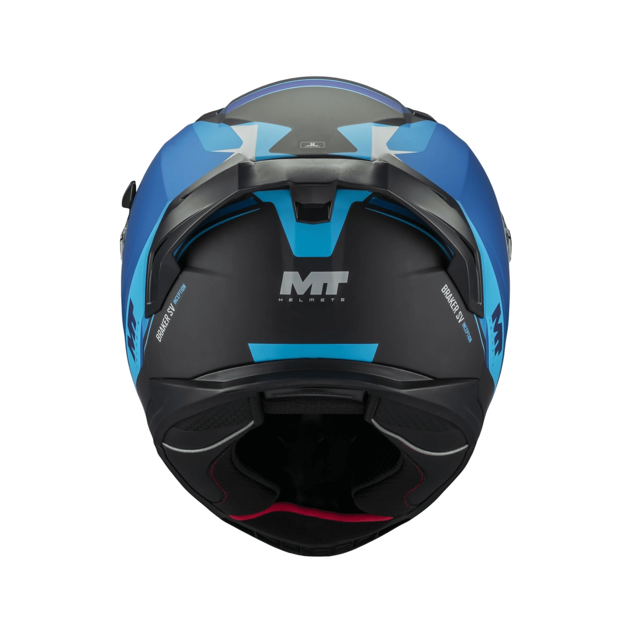 Cască moto integrală MT Braker SV Inception B7 albastru mat cu ochelari de soare integrați - vizieră MT-V-28B - DKS435 - SHARP 5 stele [4]