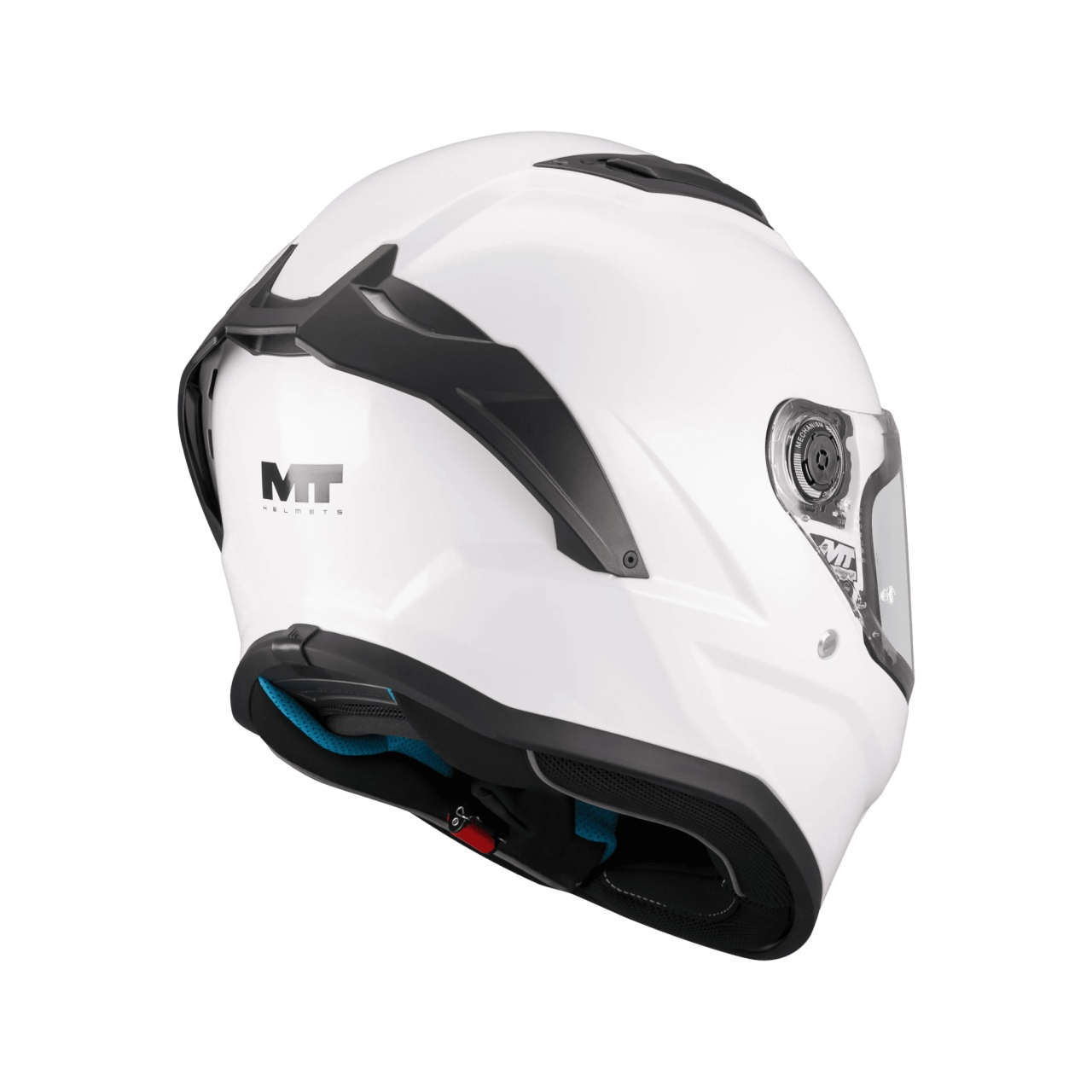 Cască moto integrală MT Stinger 2 Kids Pure A0 alb lucios - vizieră MT-V-28B - cască de copii [4]