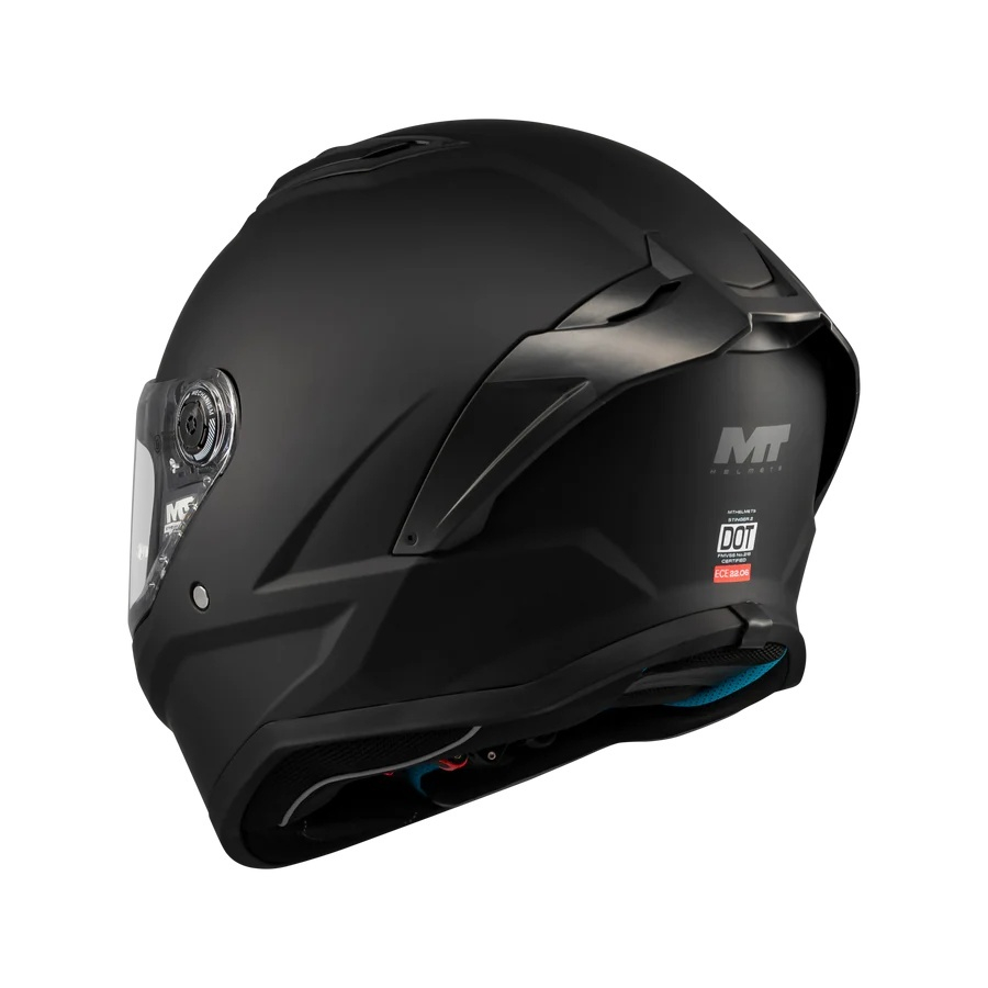 Cască moto integrală MT Stinger 2 Kids Pure A1 negru mat - vizieră MT-V-28B - cască de copii [4]
