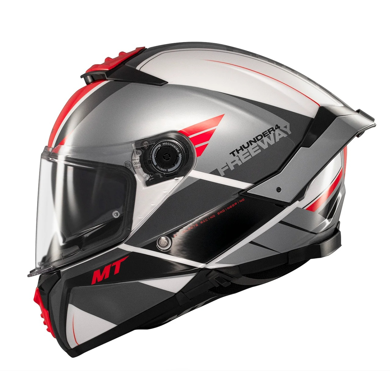 Casca integrala MT Thunder 4 SV Freeway A5 gri lucios (ochelari soare integrati) - tip viziera: MT-V-28B [2]