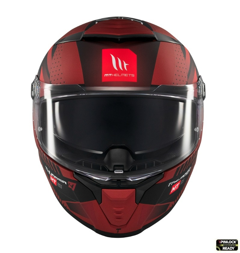 Cască moto integrală MT Thunder 4 SV Luminence D5 roșu mat cu ochelari de soare integrați - vizieră MT-V-28B [3]
