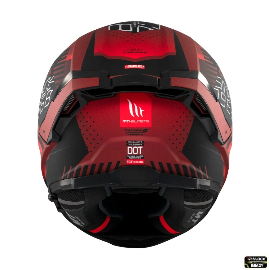 Cască moto integrală MT Thunder 4 SV Luminence D5 roșu mat cu ochelari de soare integrați - vizieră MT-V-28B [7]
