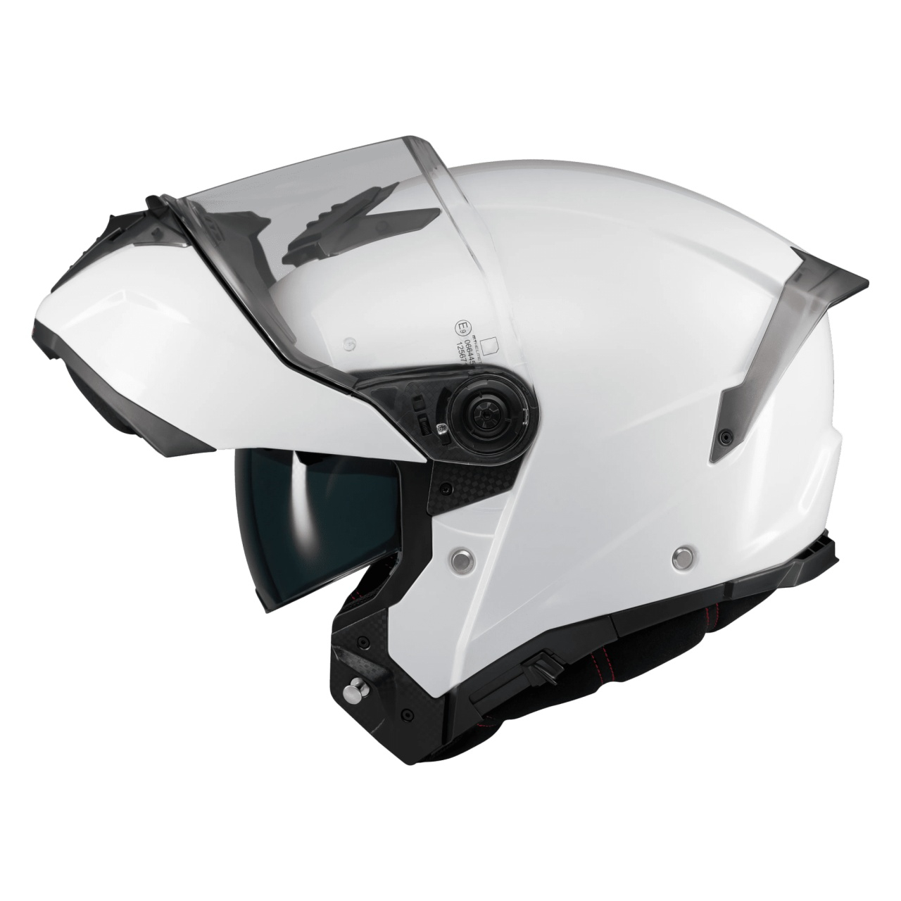 Cască moto modulară MT Atom 2 SV Pure A0 alb lucios cu ochelari de soare integrați cu Pinlock 70 inclus - vizieră MT-V-35 [3]