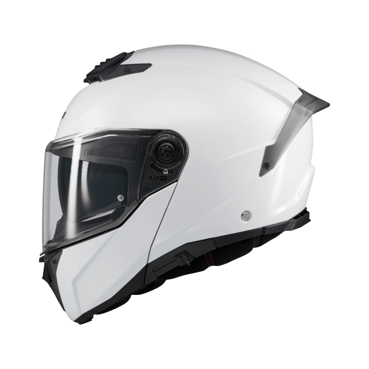 Cască moto modulară MT Atom 2 SV Pure A0 alb lucios cu ochelari de soare integrați cu Pinlock 70 inclus - vizieră MT-V-35 [2]