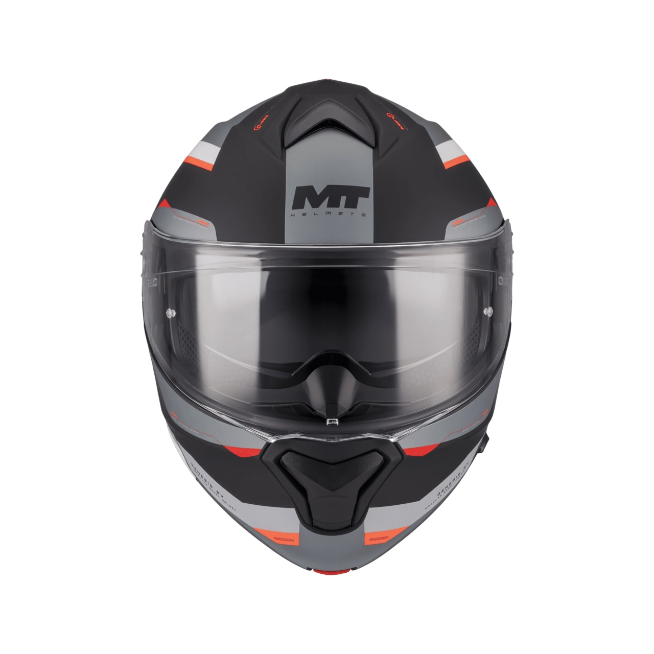 Cască moto modulară MT Genesis SV Raccoon B5 roșu mat Pinlock ready - ECE 22.06 - vizieră MT-V-25 [3]