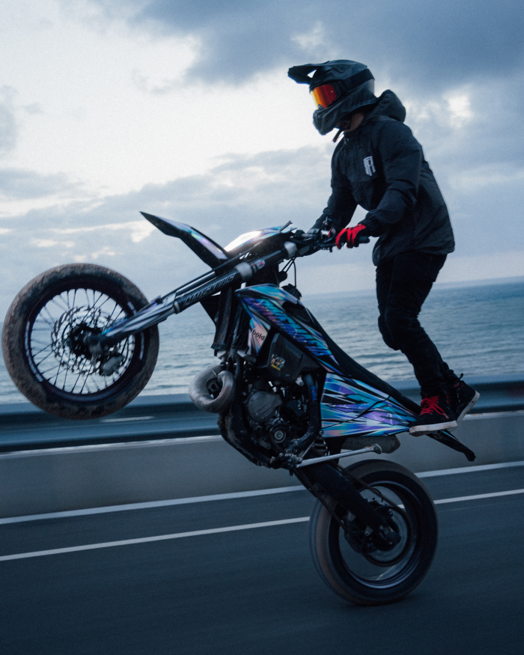 Cască moto cross SFT FlatOut Blackedition ECE 22.06 [3]