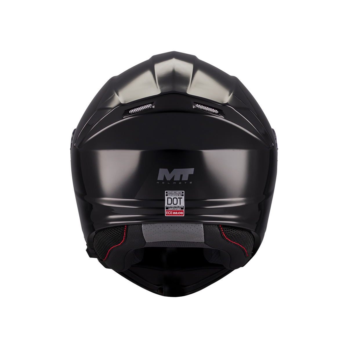 Cască moto flip-up MT Genesis SV Pure A1 negru lucios [6]