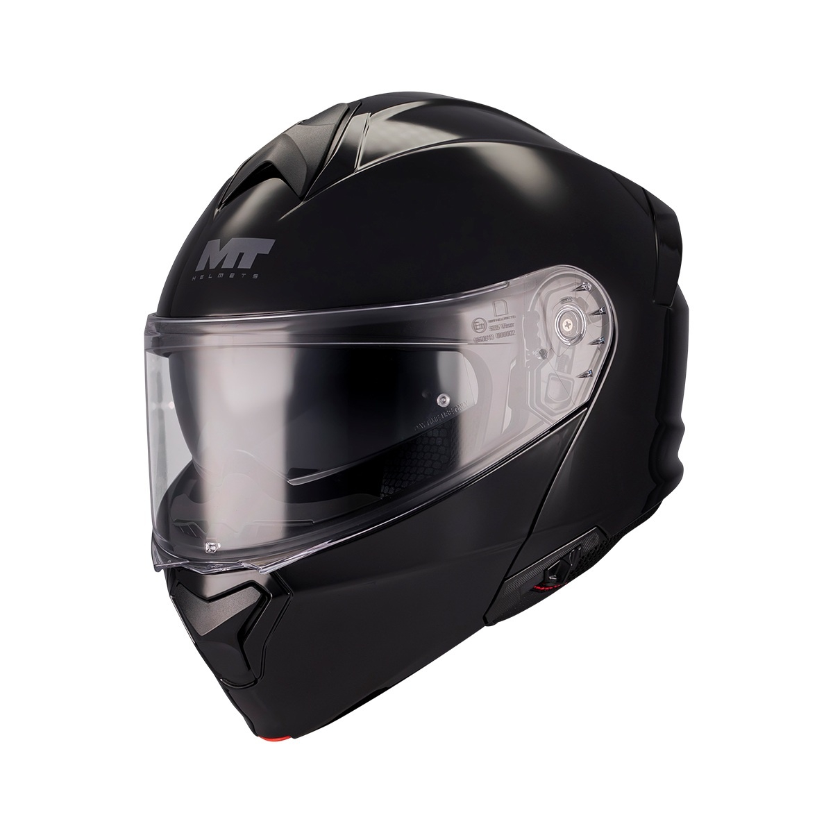Cască moto flip-up MT Genesis SV Pure A1 negru lucios [2]