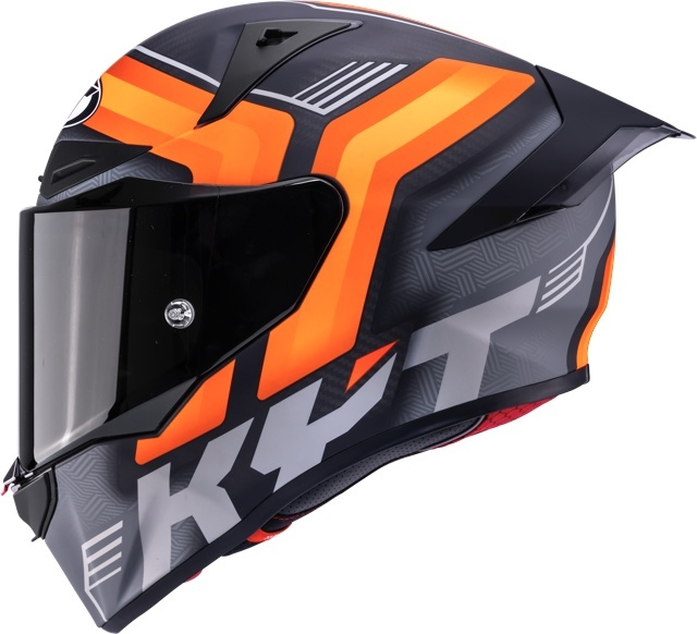 Cască moto integrală KYT R1R CARBON ACCELERATOR MATT ORANGE [8]