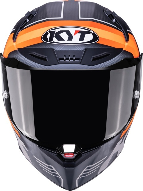Cască moto integrală KYT R1R CARBON ACCELERATOR MATT ORANGE [2]