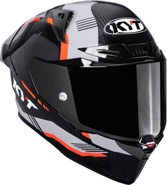 Cască moto integrală KYT R1R CARBON ZONE ORANGE [3]