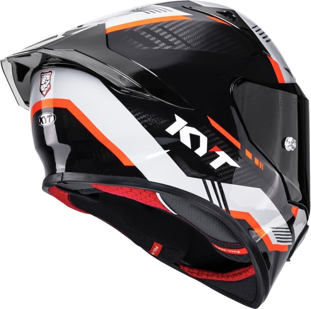 Cască moto integrală KYT R1R CARBON ZONE ORANGE [5]