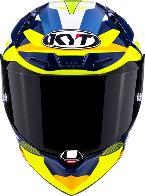 Cască moto integrală KYT R1R DIAMOND BLUE YELLOW [2]
