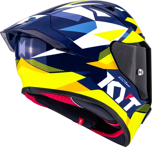 Cască moto integrală KYT R1R DIAMOND BLUE YELLOW [5]