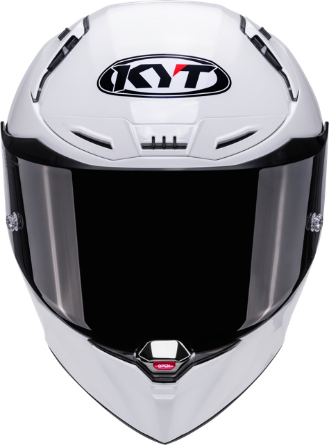 Cască moto integrală KYT R1R PLAIN WHITE ECE 22.06 [2]