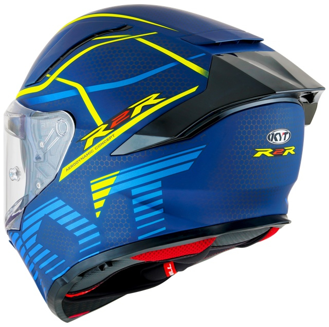 Cască moto integrală KYT R2R CONCEPT BLUE YELLOW ECE 22.06 [6]
