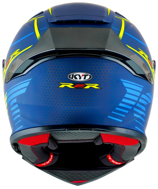Cască moto integrală KYT R2R CONCEPT BLUE YELLOW ECE 22.06 [5]