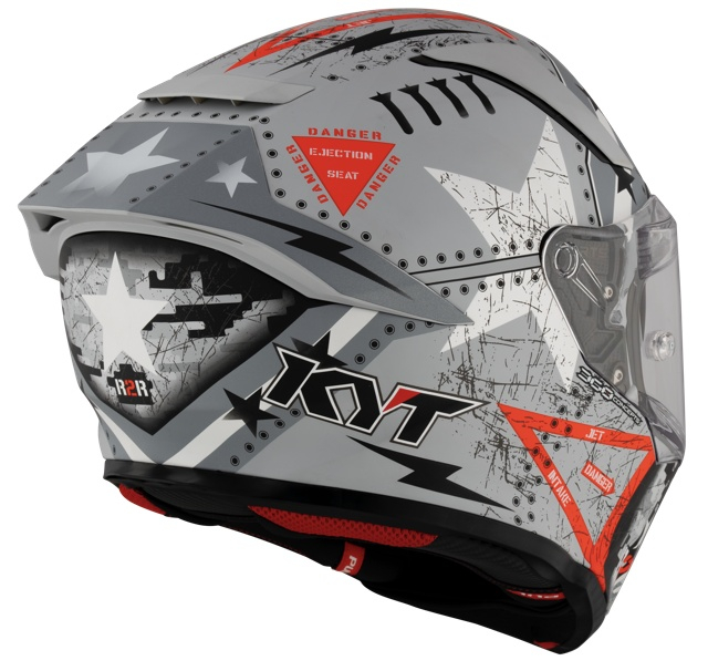 Cască moto integrală KYT R2R MAX ASSAULT GREY ECE 22.06 [3]