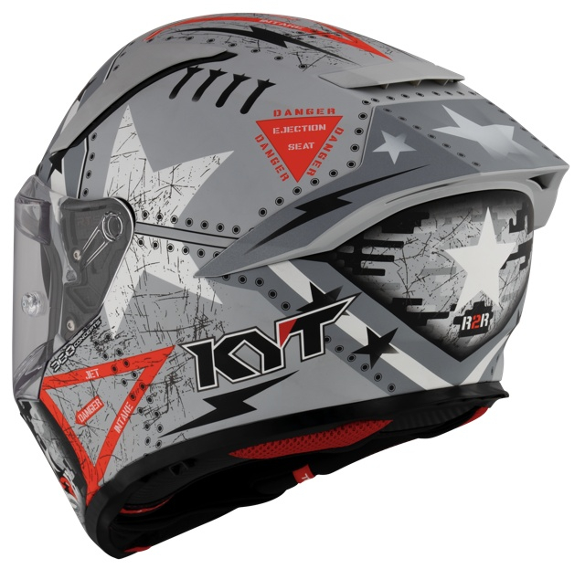 Cască moto integrală KYT R2R MAX ASSAULT GREY ECE 22.06 [2]