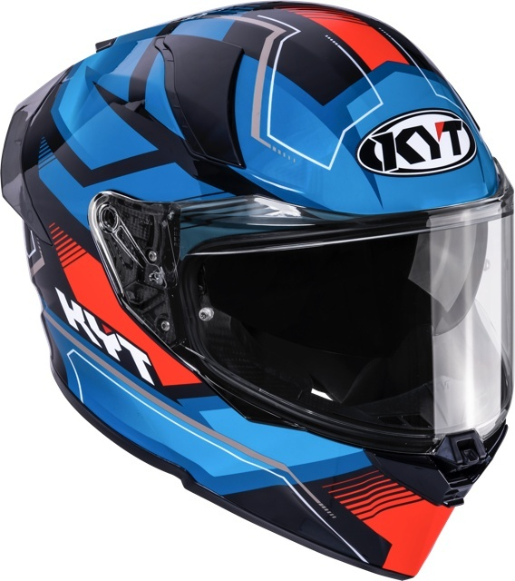 Cască moto integrală KYT R2R PARSEC BLK/BLUE/RED ECE 22.06 [3]
