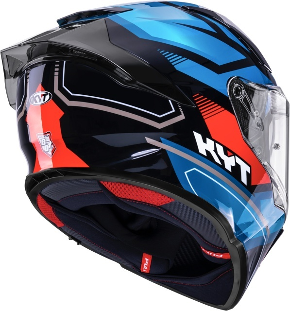 Cască moto integrală KYT R2R PARSEC BLK/BLUE/RED ECE 22.06 [5]