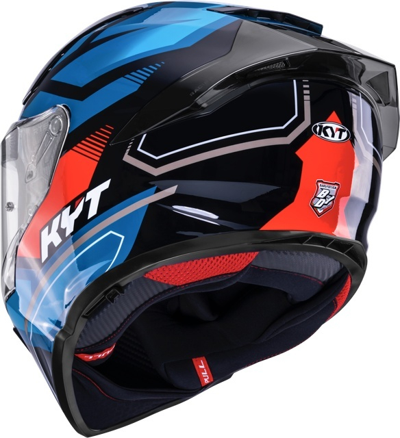 Cască moto integrală KYT R2R PARSEC BLK/BLUE/RED ECE 22.06 [7]