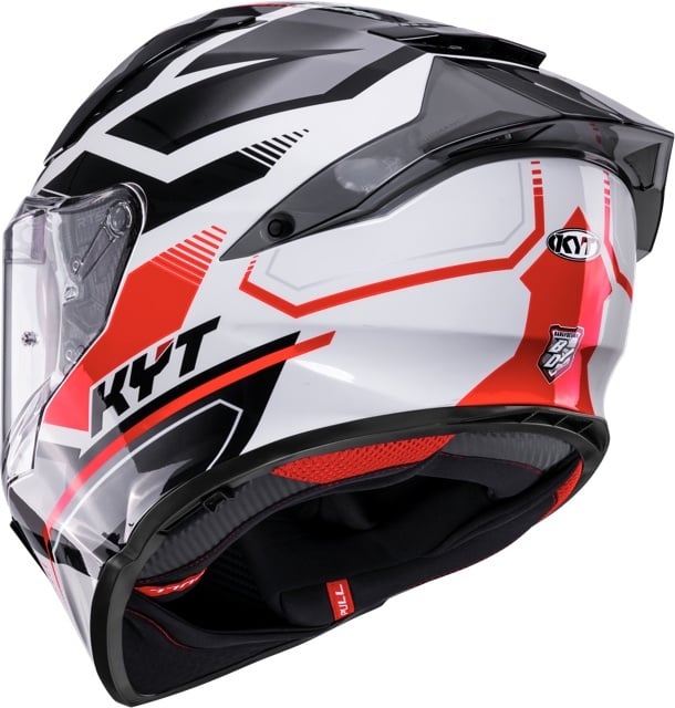 Cască moto integrală KYT R2R PARSEC WHT/RED ECE 22.06 [7]