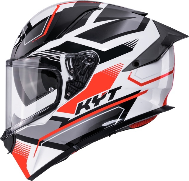 Cască moto integrală KYT R2R PARSEC WHT/RED ECE 22.06 [8]