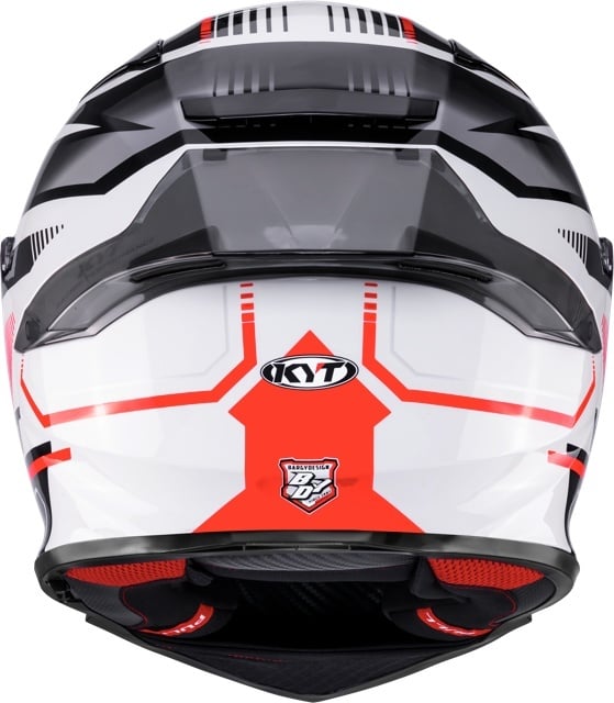 Cască moto integrală KYT R2R PARSEC WHT/RED ECE 22.06 [6]