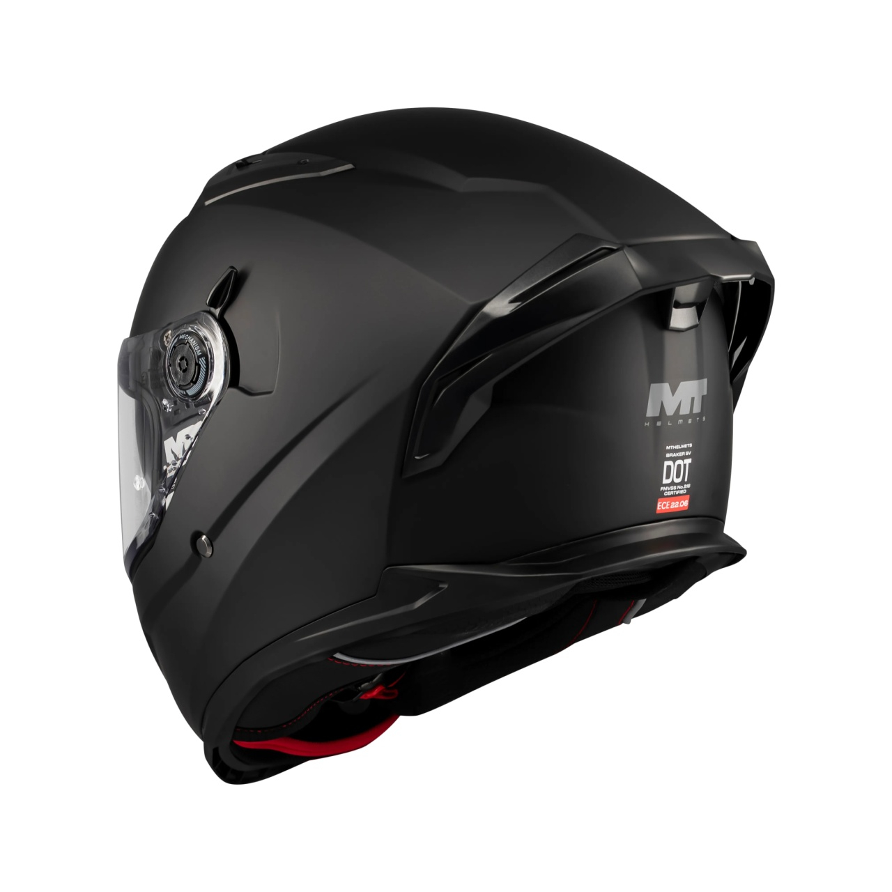 Cască moto integrală MT Braker SV Pure A1 negru mat [7]