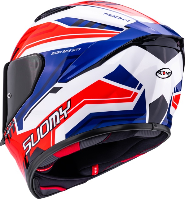 Cască moto integrală Suomy TRACK-1 FRAMEWORK WHITE RED BLUE ECE 22.06 [7]