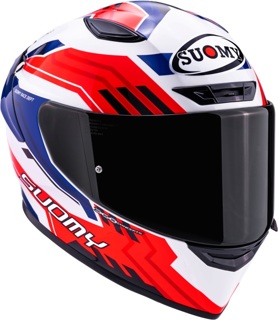 Cască moto integrală Suomy TRACK-1 FRAMEWORK WHITE RED BLUE ECE 22.06 [3]