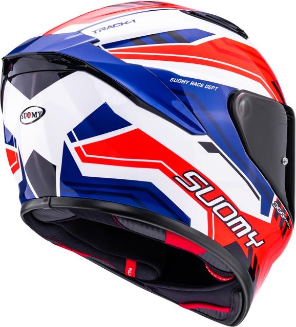 Cască moto integrală Suomy TRACK-1 FRAMEWORK WHITE RED BLUE ECE 22.06 [5]