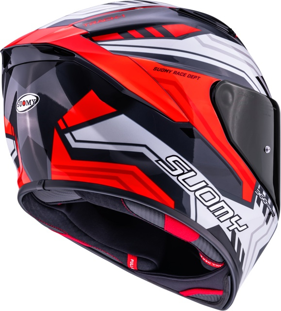 Cască moto integrală Suomy TRACK-1 FRAMEWORK WHITE RED ECE 22.06 [5]